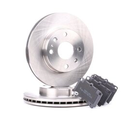 Kit de disques de frein RIDEX 3405B0203 pour KIA 47535