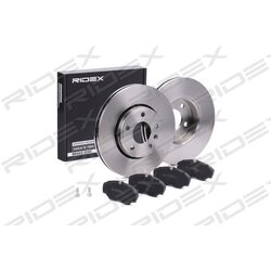 Kit de disques de frein 3405B0207 pour RENAULT, OPEL, NISSAN, VAUXHALL 640.4225.00 RIDEX