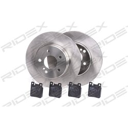 Kit de disques de frein RIDEX 3405B0210 pour Mercedes Classe E RIDEX