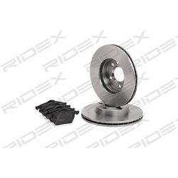 Kit de disques de frein RIDEX 3405B0364 pour VW, SEAT, FORD RIDEX