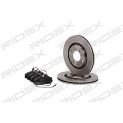 Kit de disques de frein RIDEX 3405B0367 pour PEUGEOT, CITROËN 4246-R5 RIDEX