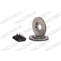 Kit de disques de frein RIDEX 3405B0367 pour PEUGEOT, CITROËN 4246-R5 RIDEX