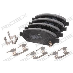 Jeu de plaquettes de frein RIDEX 402B1288 pour VAUXHALL 1605324 RIDEX