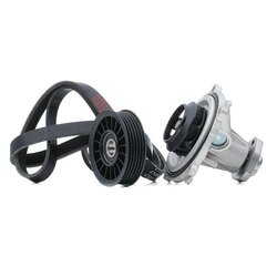 Water Pump V Ribbed Belt Set RIDEX 4172P0050