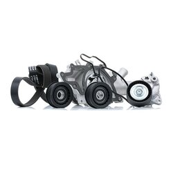 Water Pump V Ribbed Belt Set RIDEX 4172P0056 OE Ref 611 200 08 01