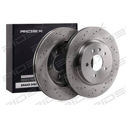 Disque de frein RIDEX 82B1650 pour VAUXHALL ASTRA 13371163 RIDEX