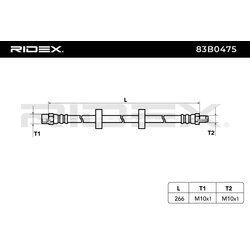 Brake Hose RIDEX 83B0475 OE Ref 46212-01A22