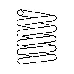 Ressort hélicoïdal SACHS 997621 pour MERCEDES CLASSE A OE 1683212704 SACHS