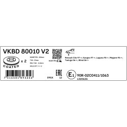 Brake Disc VKBD80010V2 SKF VKBD 80010 V2 OE Ref 402068053R SKF