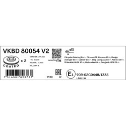 Brake Disc VKBD80054V2 SKF VKBD 80054 V2 OE Ref 15105514AA SKF