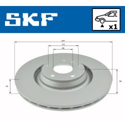 Brake Disc VKBD80274V1 SKF VKBD 80274 V1 OE Ref 4F0615301F SKF
