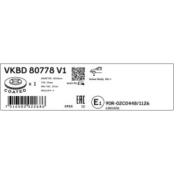 Brake Disc VKBD80778V1 SKF VKBD 80778 V1 OE Ref 2996122 SKF