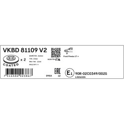 Brake Disc VKBD81109V2 SKF VKBD 81109 V2 OE Ref 2095058 SKF