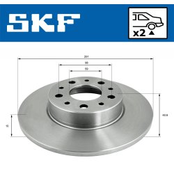 Brake Disc VKBD90392S2 SKF VKBD 90392 S2 OE Ref 51808471 SKF