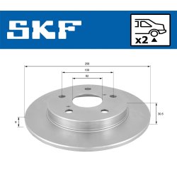 Brake Disc VKBD90635S2 SKF VKBD 90635 S2 OE Ref 4243102190 SKF