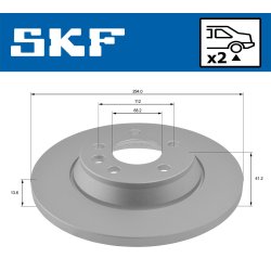 Brake Disc VKBD90673S2 SKF VKBD 90673 S2 OE Ref 1110251 SKF