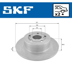 Brake Disc VKBD91023S2 SKF VKBD 91023 S2 OE Ref 4243105040 SKF