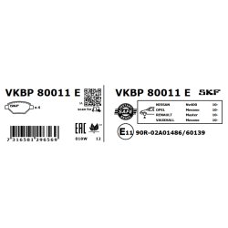 Brake Pad Set VKBP80011E SKF VKBP 80011 E OE Ref 4106000Q0L SKF