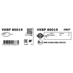 Brake Pad Set VKBP80019 SKF VKBP 80019 OE Ref 410602581R SKF