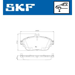 Brake Pad Set VKBP80028 SKF VKBP 80028 OE Ref 0004203002 SKF