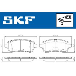 Brake Pad Set VKBP80031 SKF VKBP 80031 OE Ref 04465B1120000
