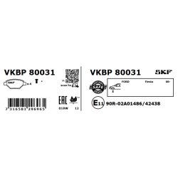 Brake Pad Set VKBP80031 SKF VKBP 80031 OE Ref 04465B1120000 SKF