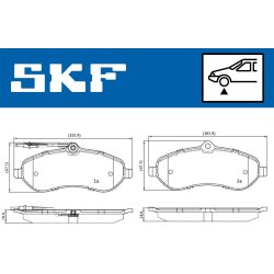 Brake Pad Set VKBP80048E SKF VKBP 80048 E OE Ref 1611839880