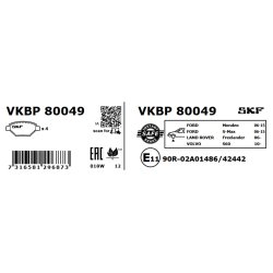 Brake Pad Set VKBP80049 SKF VKBP 80049 OE Ref 1379971 SKF