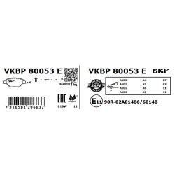 Brake Pad Set VKBP80053E SKF VKBP 80053 E OE Ref 4G0698151AA SKF