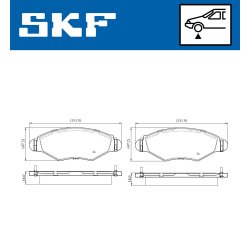 Brake Pad Set VKBP80064 SKF VKBP 80064 OE Ref 425228
