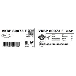 Brake Pad Set VKBP80073E SKF VKBP 80073 E OE Ref 5N0698151 SKF