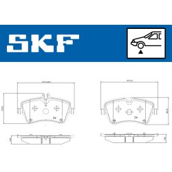 Brake Pad Set VKBP80081 SKF VKBP 80081 OE Ref 0034202520