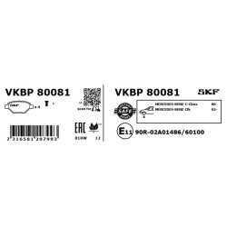 Brake Pad Set VKBP80081 SKF VKBP 80081 OE Ref 0034202520 SKF