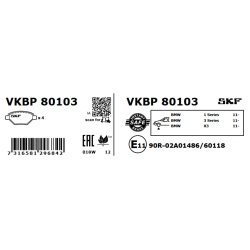 Brake Pad Set VKBP80103 SKF VKBP 80103 OE Ref 34106799801 SKF