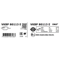 Brake Pad Set VKBP80113E SKF VKBP 80113 E OE Ref 3BD698151 SKF