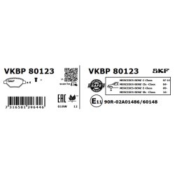 Brake Pad Set VKBP80123 SKF VKBP 80123 OE Ref 0054201020 SKF