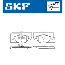 Brake Pad Set VKBP80127 SKF VKBP 80127 OE Ref 410601237R