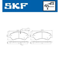 Brake Pad Set VKBP80137E SKF VKBP 80137 E OE Ref 1607878780
