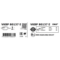 Brake Pad Set VKBP80137E SKF VKBP 80137 E OE Ref 1607878780 SKF