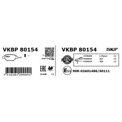 Brake Pad Set VKBP80154 SKF VKBP 80154 OE Ref 1608691380 SKF