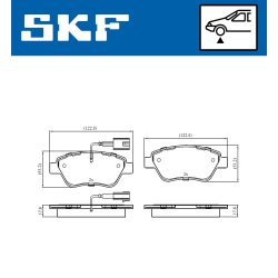 Brake Pad Set VKBP80173E SKF VKBP 80173 E OE Ref 1609253280