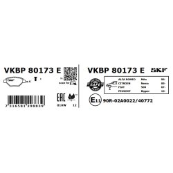 Brake Pad Set VKBP80173E SKF VKBP 80173 E OE Ref 1609253280 SKF