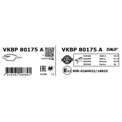 Brake Pad Set VKBP80175A SKF VKBP 80175 A OE Ref 10602Y090 SKF