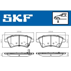 Brake Pad Set VKBP80185A SKF VKBP 80185 A OE Ref 71742853
