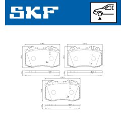 Brake Pad Set VKBP80198E SKF VKBP 80198 E OE Ref 0004208004