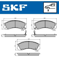Brake Pad Set VKBP80230A SKF VKBP 80230 A OE Ref 1609252780 SKF