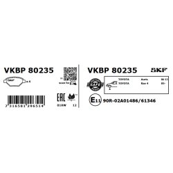 Brake Pad Set VKBP80235 SKF VKBP 80235 OE Ref 0446502230 SKF