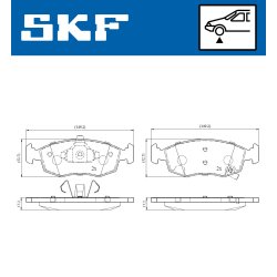 Brake Pad Set VKBP80236A SKF VKBP 80236 A OE Ref 77365927