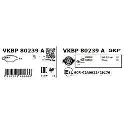 Brake Pad Set VKBP80239A SKF VKBP 80239 A OE Ref 55200D66Y0 SKF