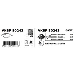 Brake Pad Set VKBP80243 SKF VKBP 80243 OE Ref 0024204420 SKF